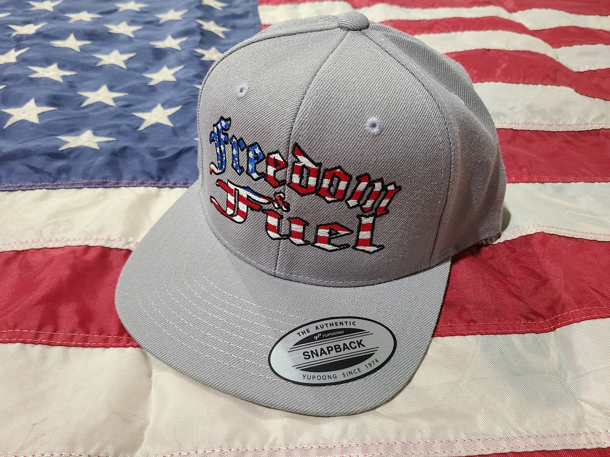 Freedom & Fuel USA Grey Snapback Hat