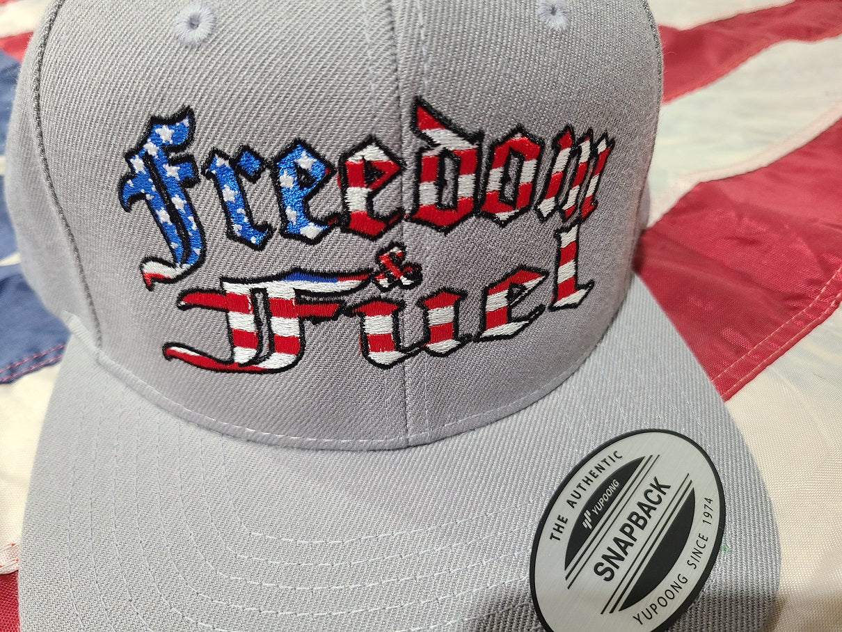 Freedom & Fuel USA Grey Snapback Hat