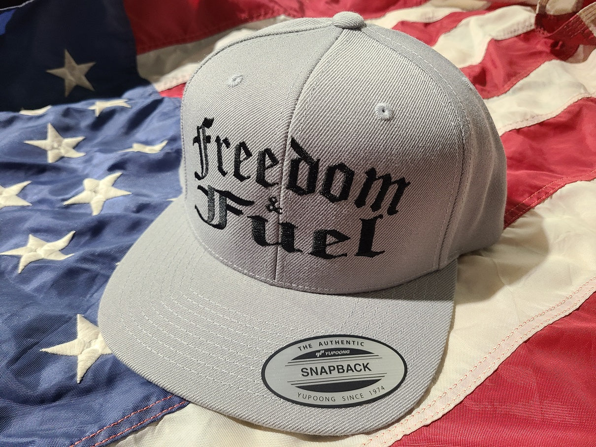 Freedom & Fuel Grey Snapback Hat